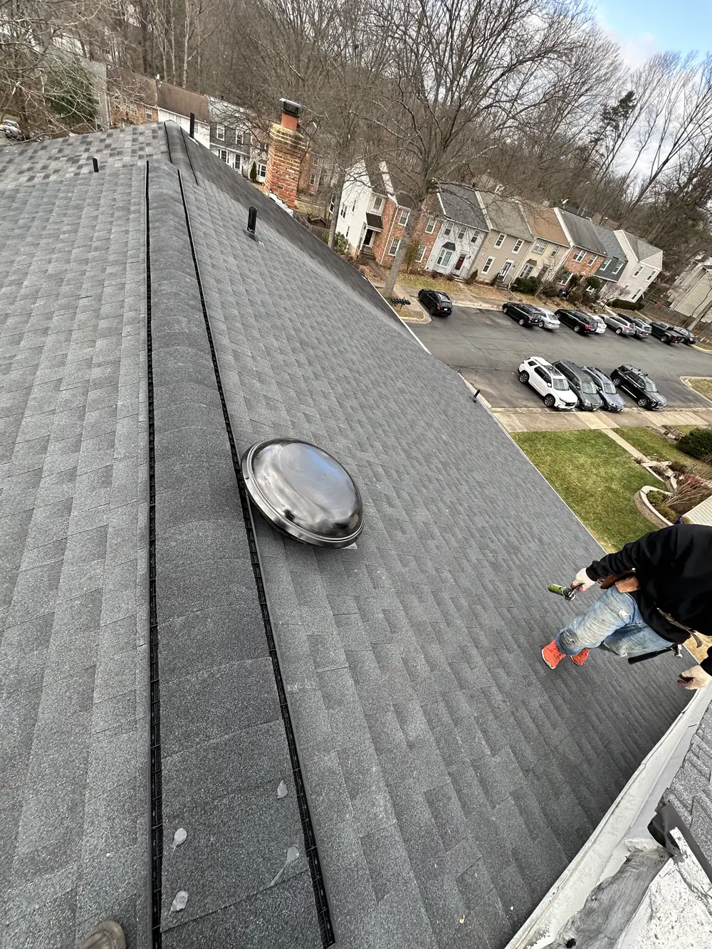 Roof after professional repair and replacement