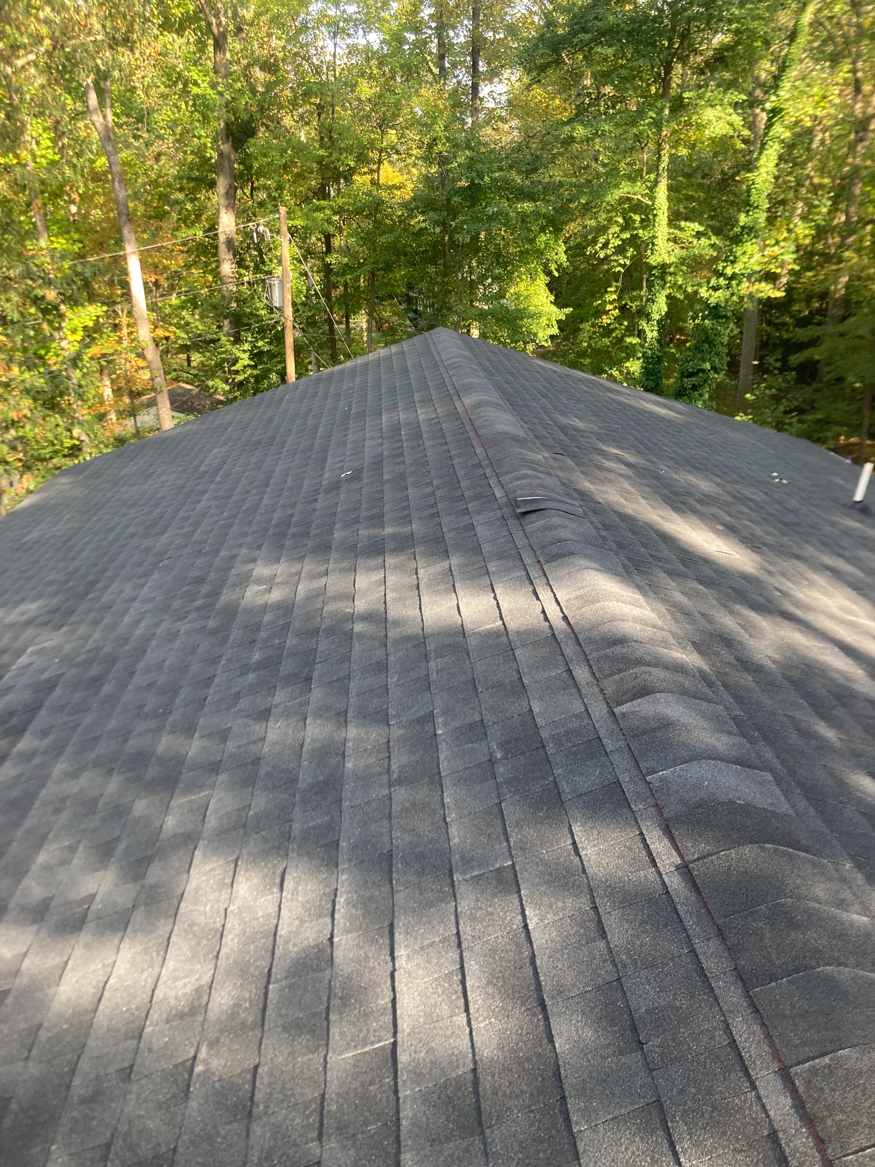 New roof after storm replacement