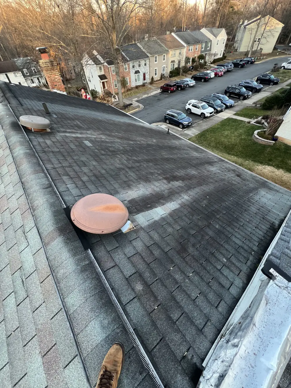 Roof before repair and replacement