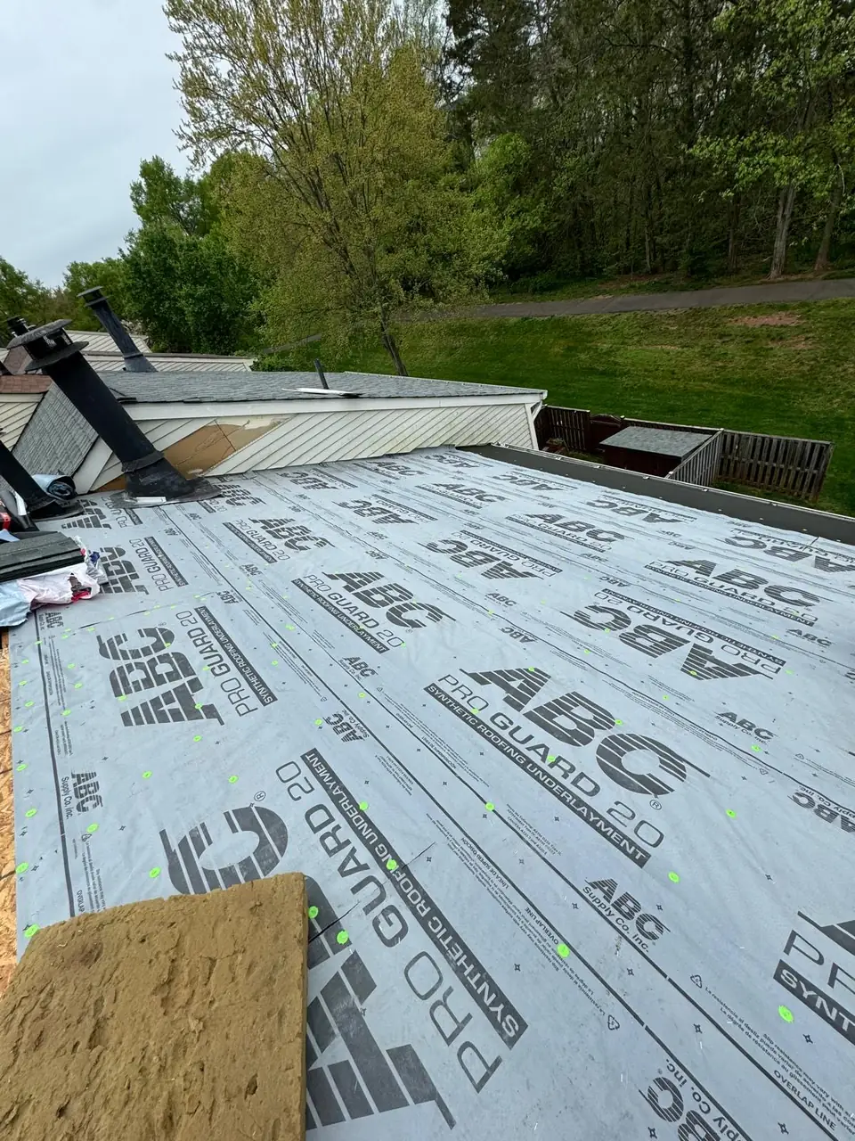 Roof underlayment installation in Ashburn, VA