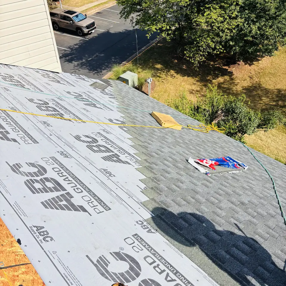 Roof underlayment installation in Ashburn, VA