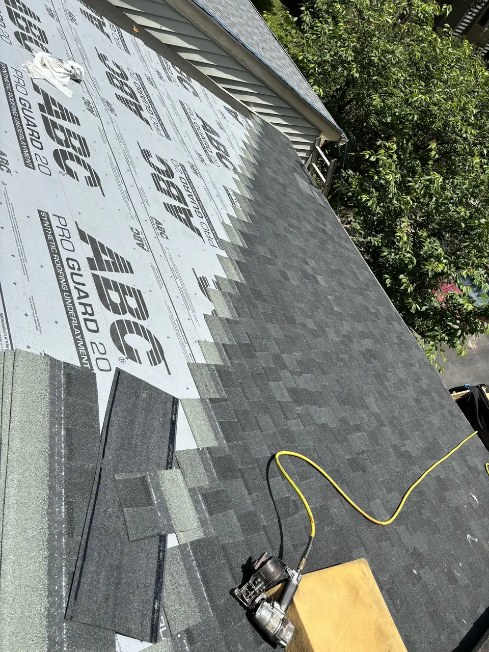 Roof underlayment installation in Burke, VA