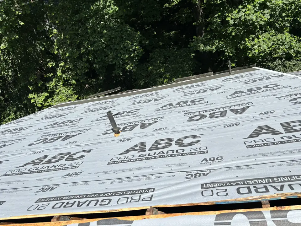 Roof underlayment installation in Burke, VA