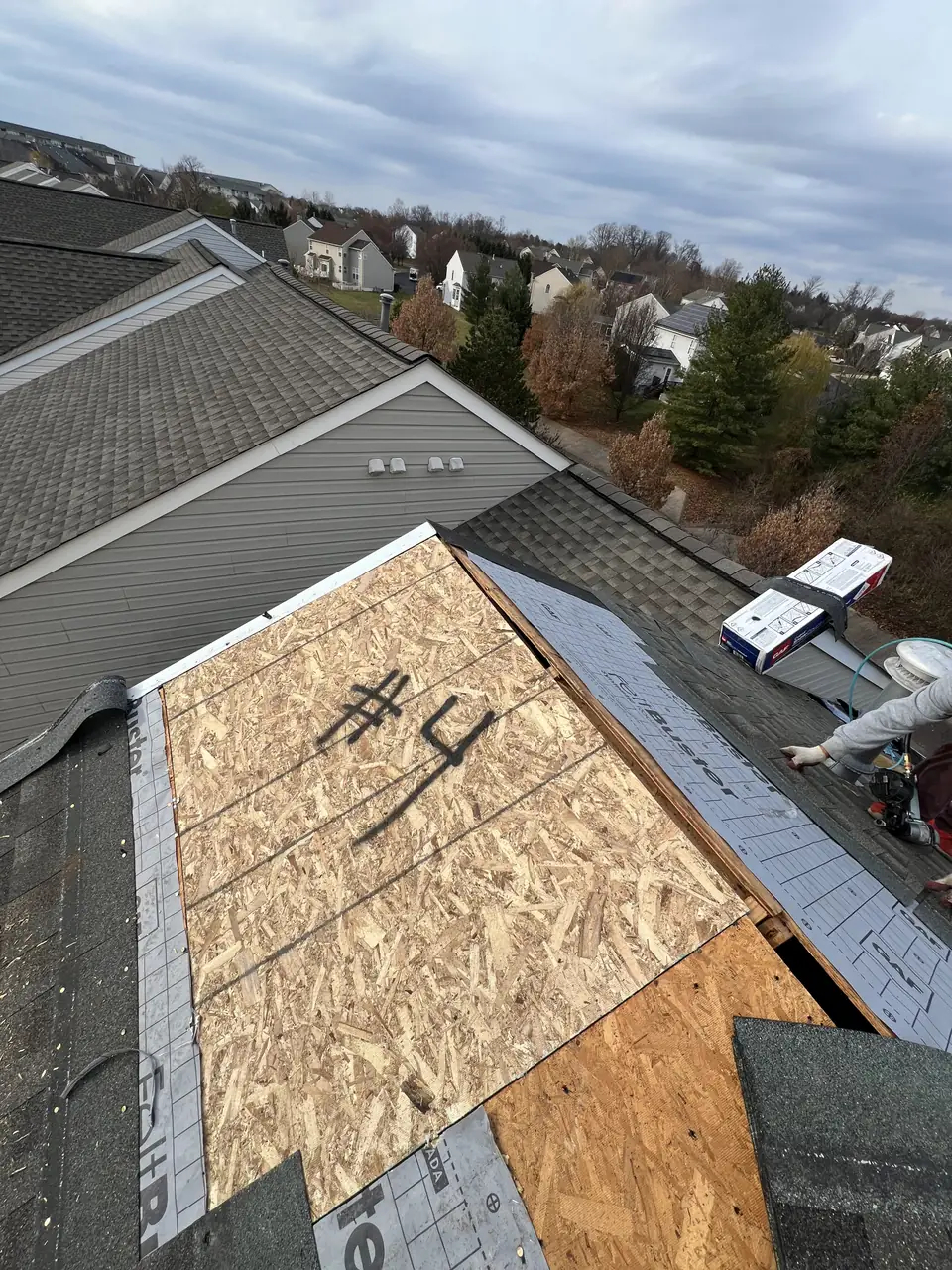 Roof underlayment installation in Burke, VA