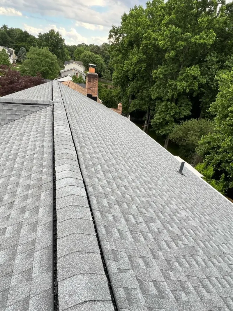 Roof after professional repair and replacement