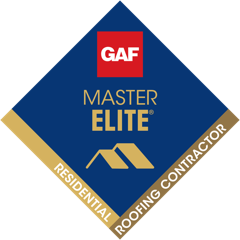 GAF Master Elite Certified Contractor badge