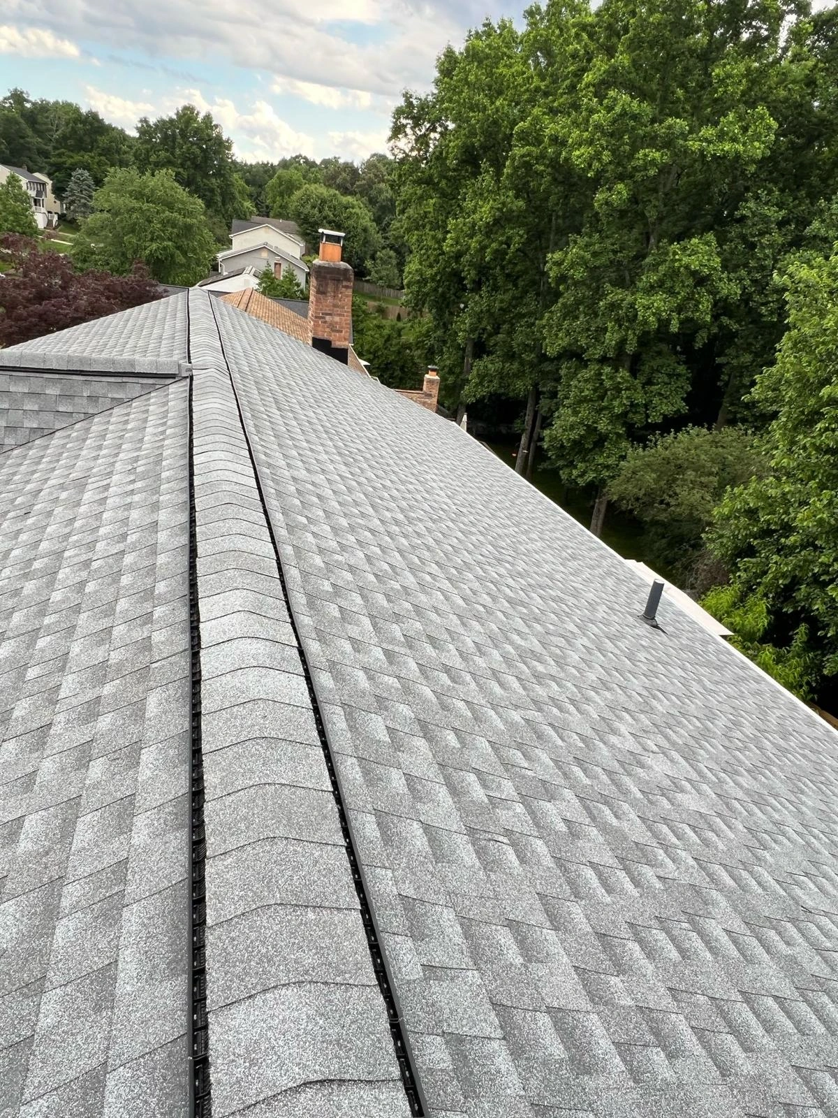 Roof repaired after wind damage